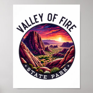 Valley Of Fire Hiking Souvenir2 Poster