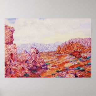 VALLEY of FIRE, LAS VEGAS Poster