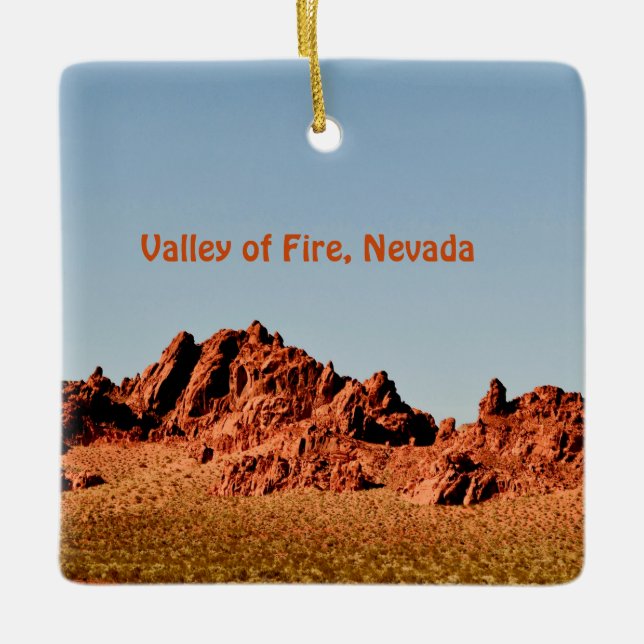 Valley of Fire, Nevada  Ceramic Ornament (Front)