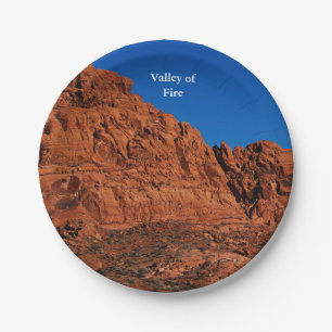 Valley of Fire Paper Plate