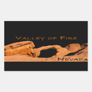 Valley of Fire Rectangular Sticker