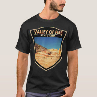 Valley Of Fire State Park Nevada Badge T-Shirt