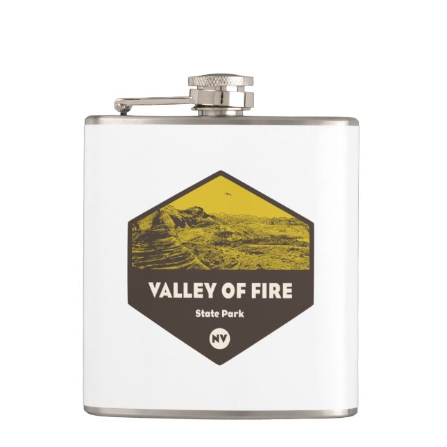 Valley of Fire State Park Nevada Hip Flask (Front)