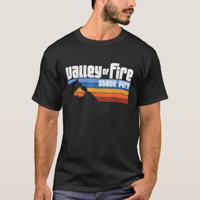 Valley of Fire State Park Nevada Retro Desert Suns T-Shirt (Front)