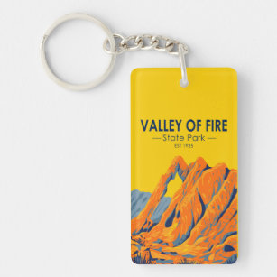 Valley of Fire State Park Nevada Vintage  Key Ring