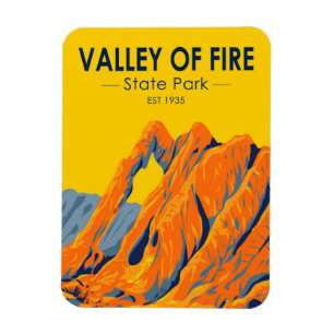 Valley of Fire State Park Nevada Vintage Magnet