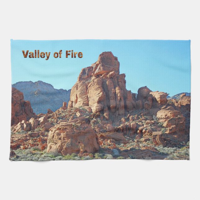 Valley of Fire State Park Tea Towel (Horizontal)