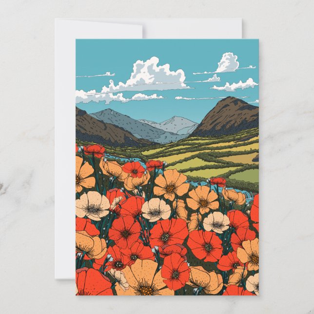 Valley of Flowers Invitation (Front)