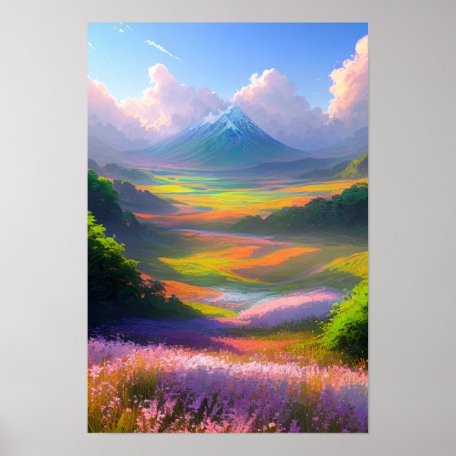 Valley of Magical Colours Poster (Front)
