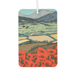 Valley of Poppies Car Air Freshener