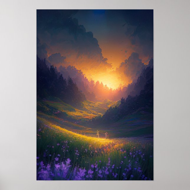 Valley of Radiant Colours Poster (Front)