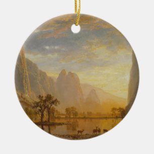 Valley of the Yosemite (1864) – Albert Bierstadt Ceramic Tree Decoration