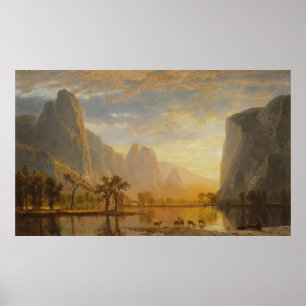 Valley of the Yosemite (1864) – Albert Bierstadt Poster