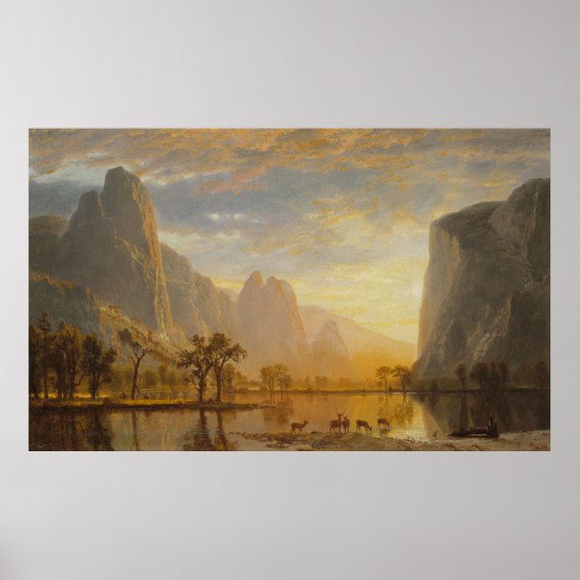 Valley of the Yosemite by Albert Bierstadt Poster (Front)