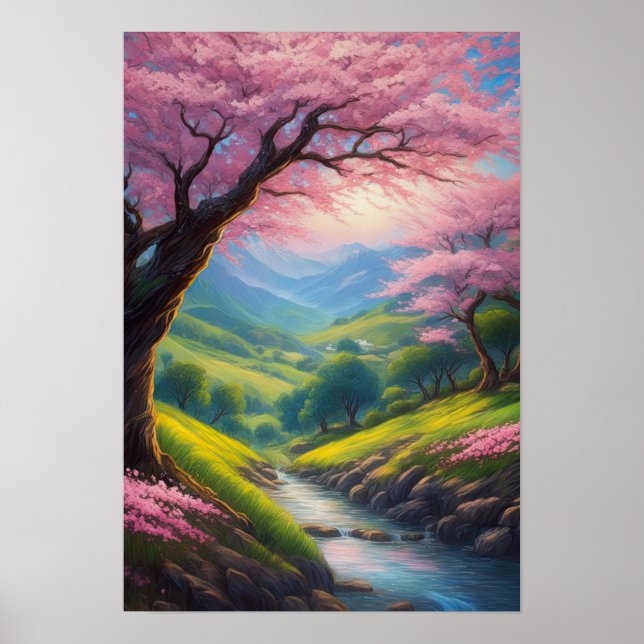 Valley of Whispers, Green Oasis Poster (Front)