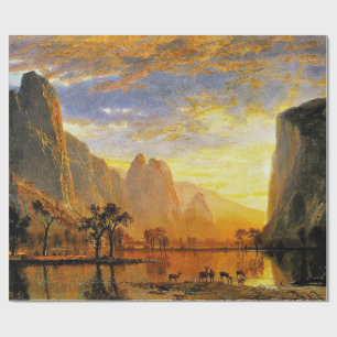 Valley of Yosemite by Albert Bierstadt Wrapping Paper