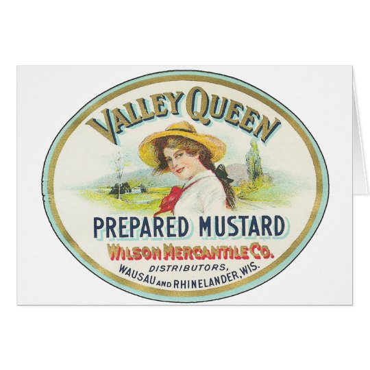 Valley Queen Prepared Mustard Card
