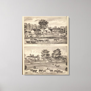 Valley Ridge and Buell residences Canvas Print