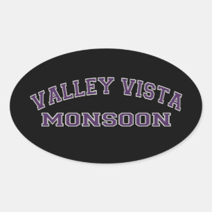 Valley Vista Monsoon Oval Sticker