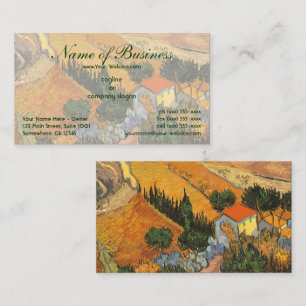 Valley with Ploughman From Above; Vincent van Gogh Business Card