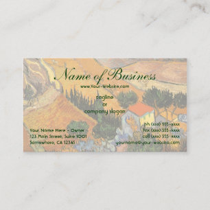 Valley with Ploughman From Above; Vincent van Gogh Business Card