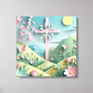 Valley with the Cross Art Print