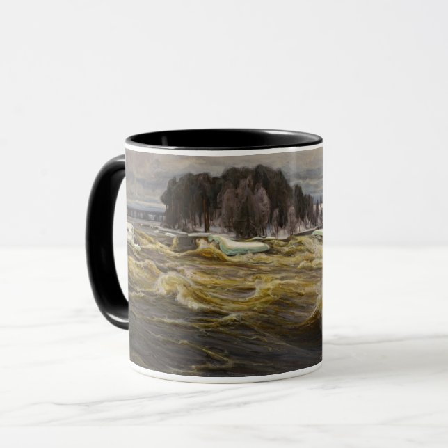 Vallinkoski Rapids by Victor Westerholm Mug (Front Left)