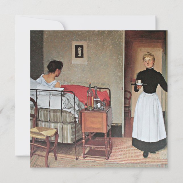 Vallotton - The Patient, fine art painting Card (Front)
