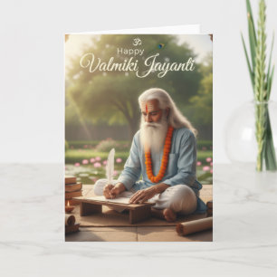 Valmiki jayanti celebration card