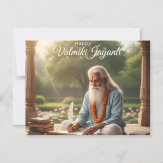 Valmiki jayanti celebration postcard