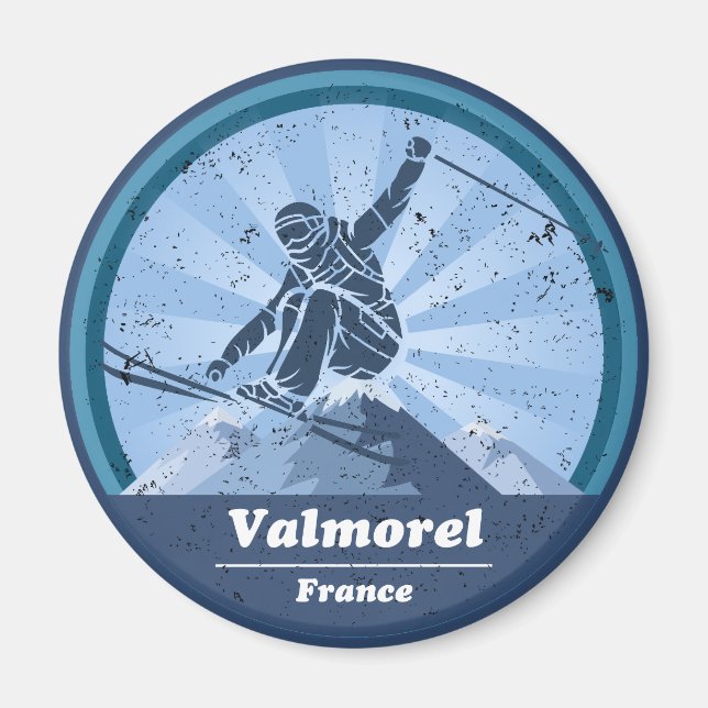Valmorel Station de ski - Skieur Magnet (Front)