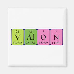 Valon periodic table name magnet