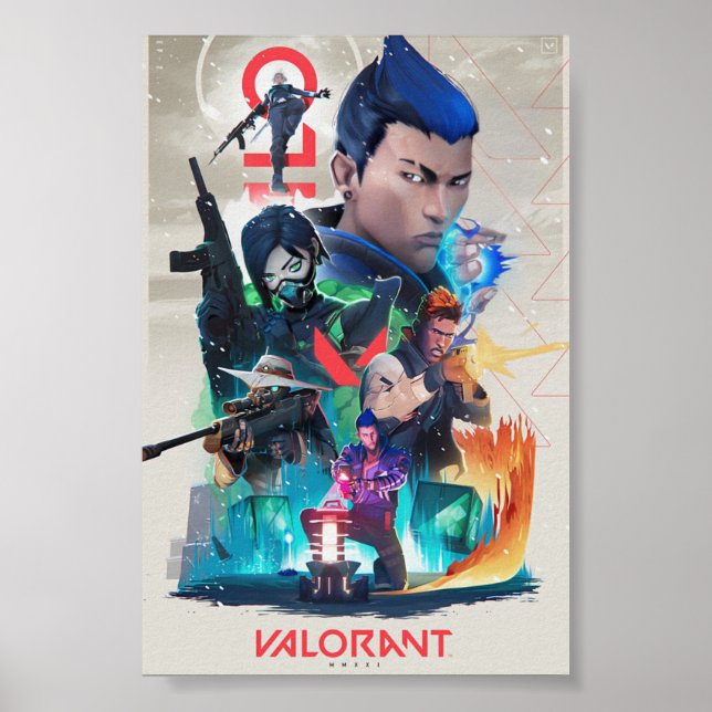 Valorant agents poster art (Front)