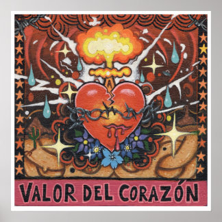 'Valour Del Corazon' art print - (pop surreal art)