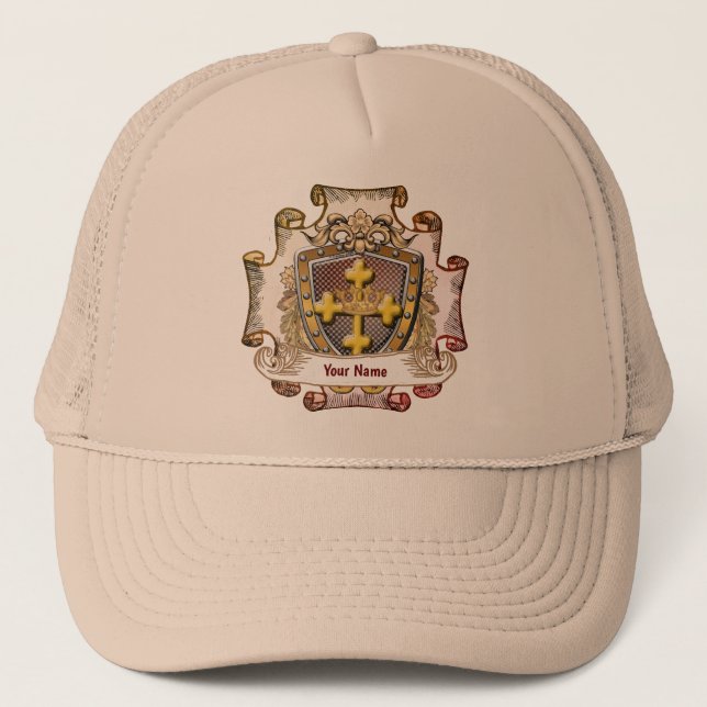 Valour  Family Crest Surname hat  (Front)