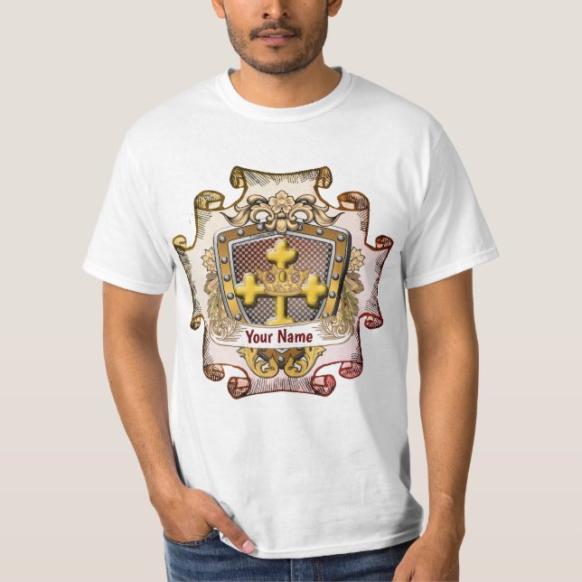 Valour  Family Crest Surname t-shirt (Front)