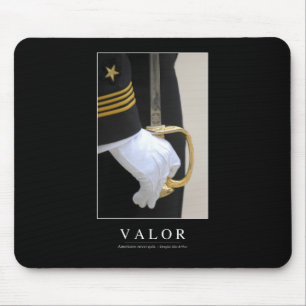 Valour: Inspirational Quote 1 Mouse Mat