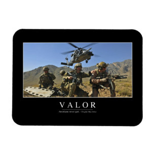 Valour: Inspirational Quote 2 Magnet