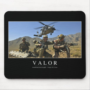 Valour: Inspirational Quote 2 Mouse Mat