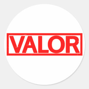 Valour Stamp Classic Round Sticker