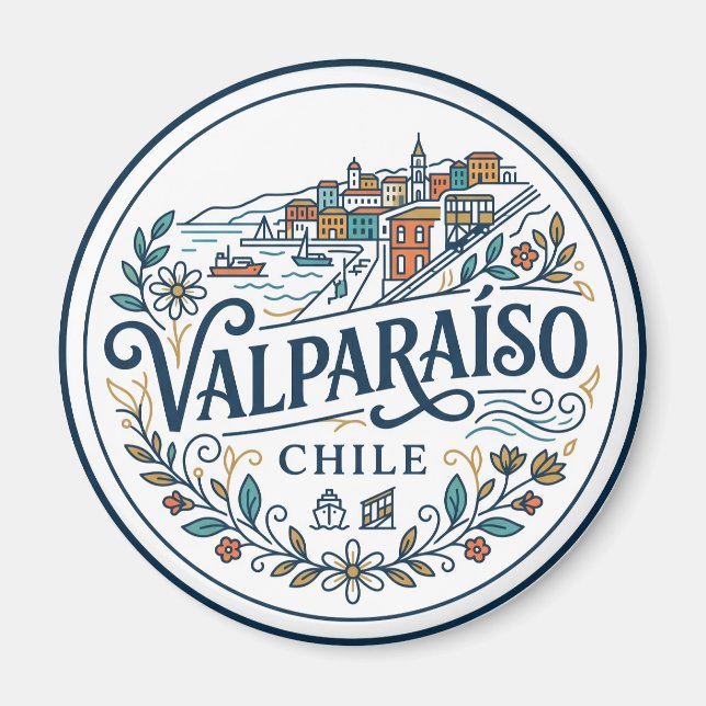 Valparaíso Chile Magnet (Front)