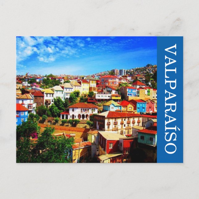 valparaíso colours postcard (Front)