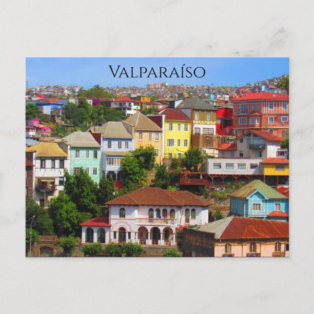valparaíso colours postcard (Front)