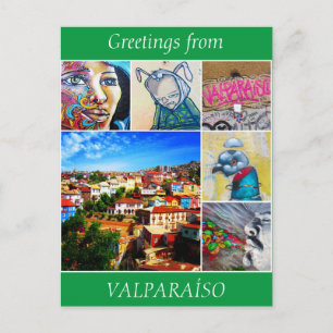valparaíso greetings postcard