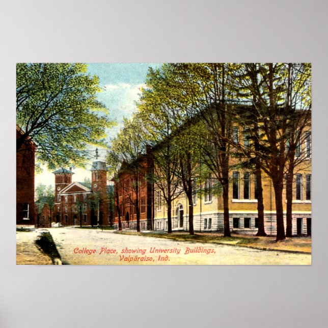 Valparaiso, Indiana College Place Poster (Front)