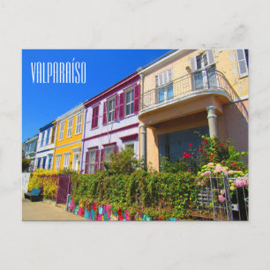 valparaíso street postcard