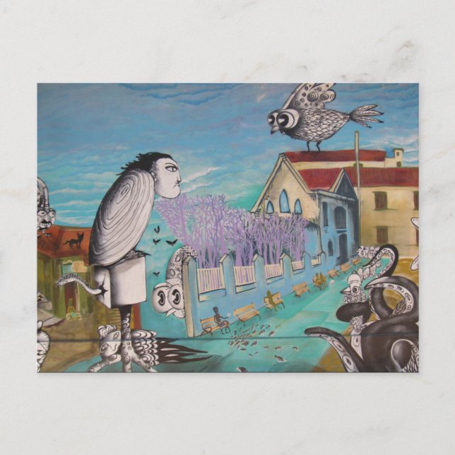 valparaíso surreal art postcard (Front)