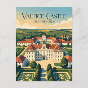 Valtice Castle Czech Republic Postcard