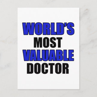 valuable doctor postcard