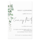 Value Eucalyptus Wedding Evening Party Invitation
